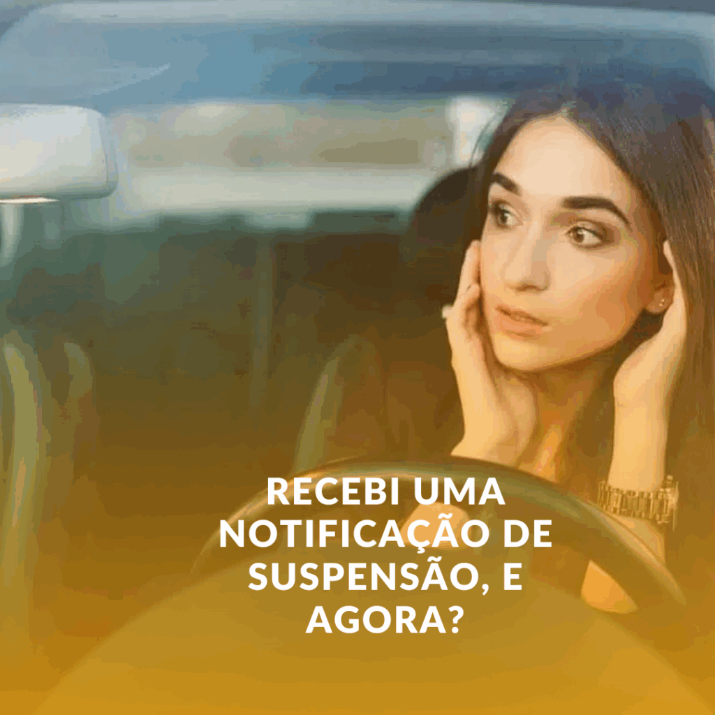 Recebi uma notificação de suspensão, e agora?